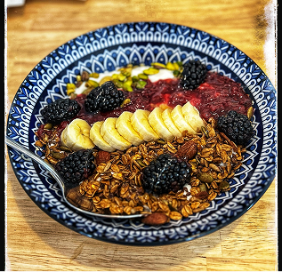 Granola bowl with fruit