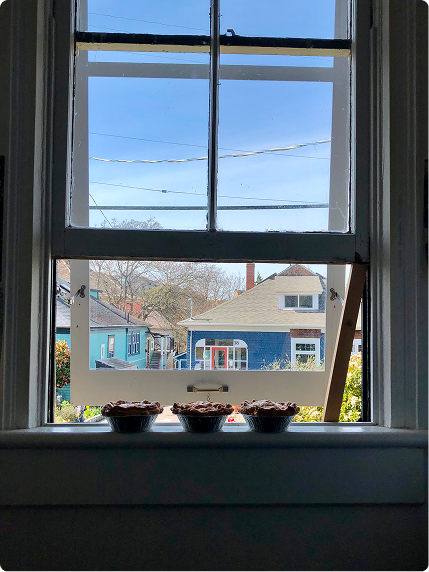 Full window view with pies